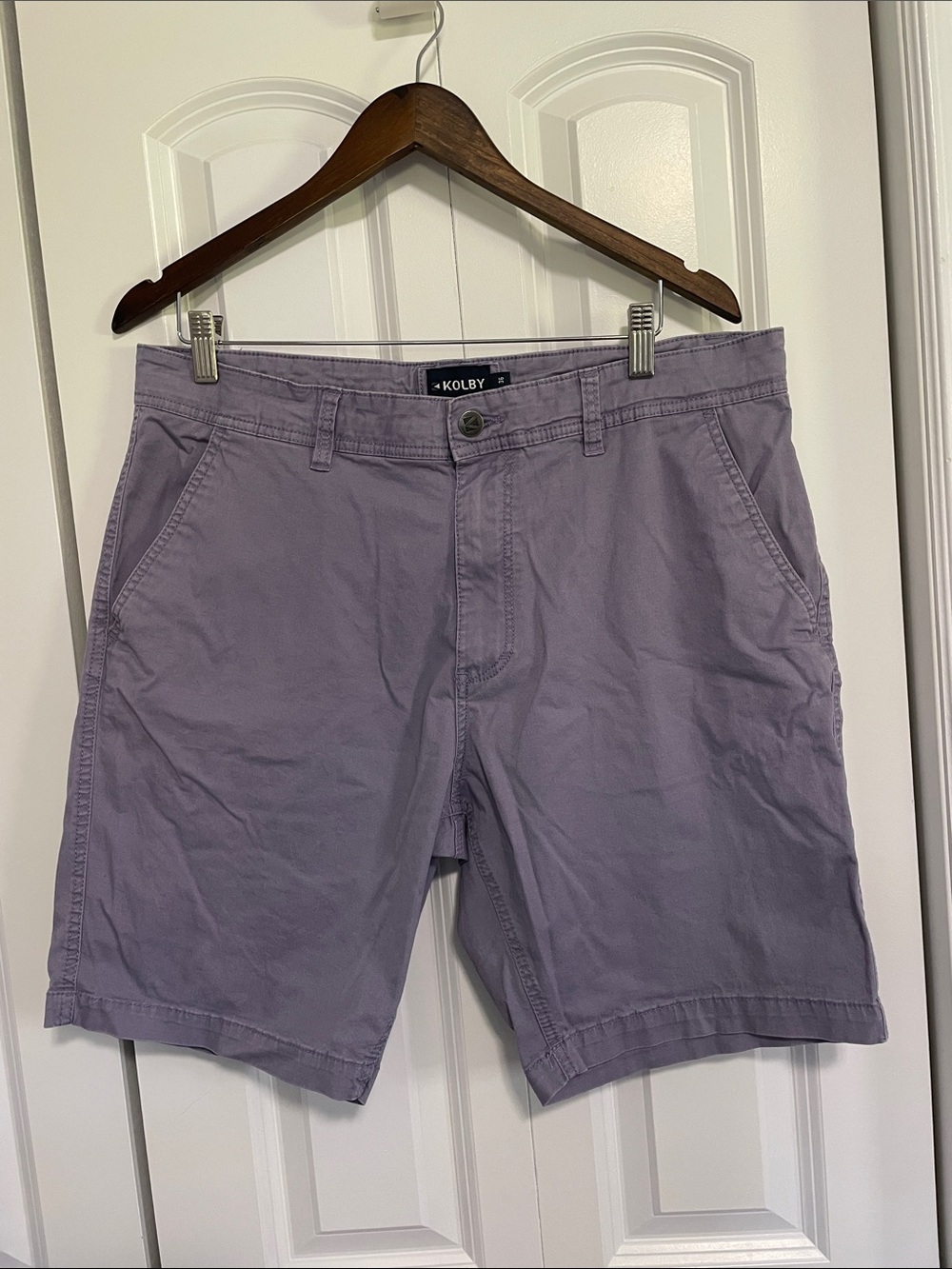 Men's Kolby Lavender Casual Chino Shorts